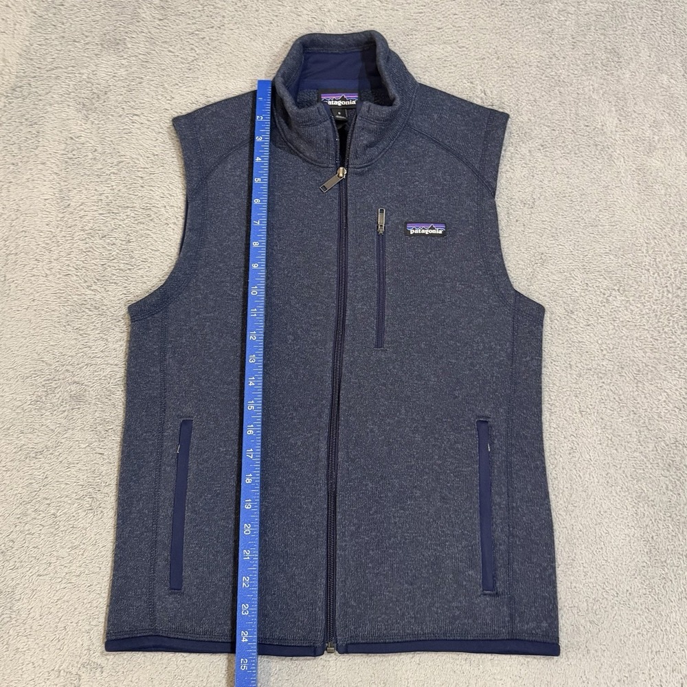 2017 Patagonia Better Sweater Vest Men's S Blue Navy Full Zip Fleece Gorpcore - Picture 2 of 8